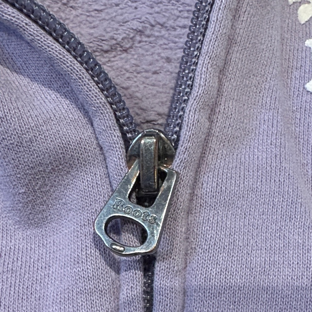 Roots Kids Two-Tone Purple full zip Hoodie - Picture 10 of 13